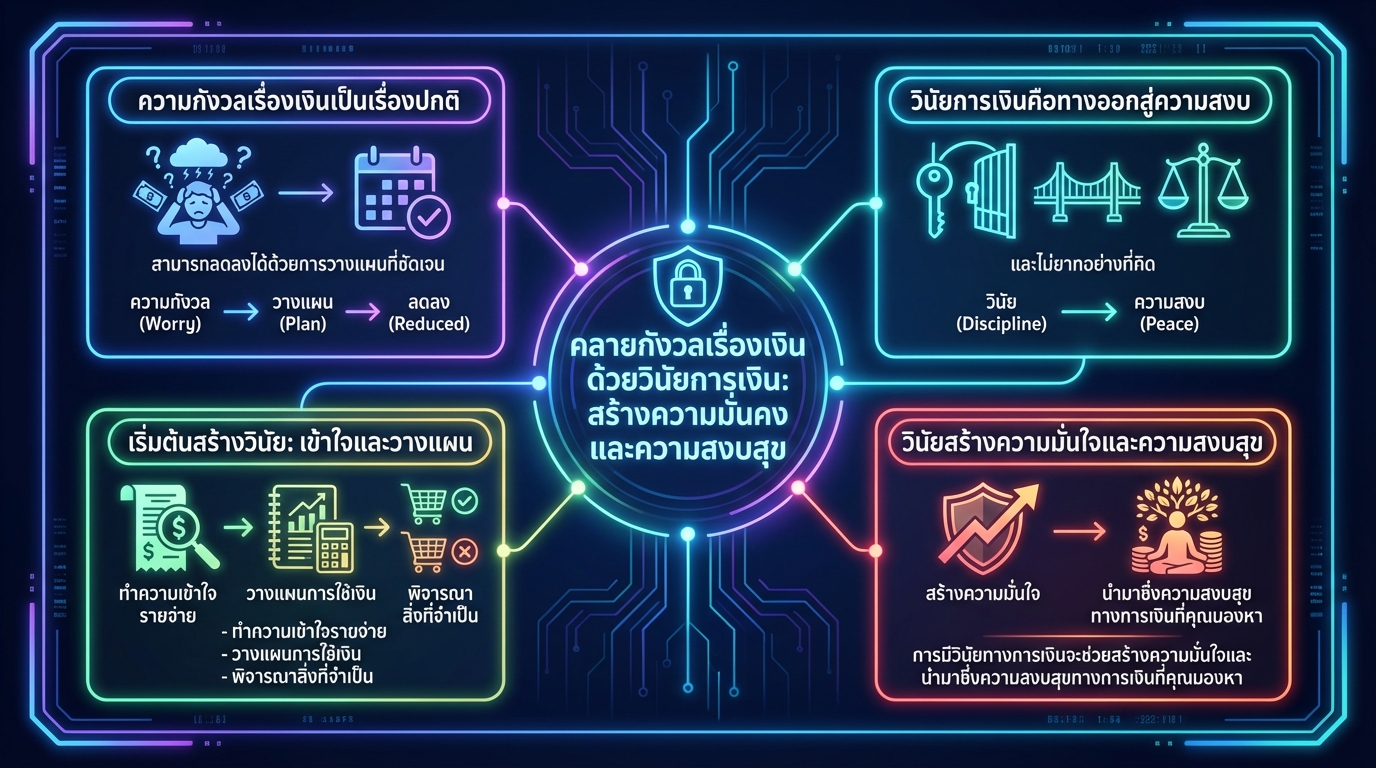 คลายกังวลเรื่องเงินด้วยวินัยการเงิน สร้างความมั่นคง