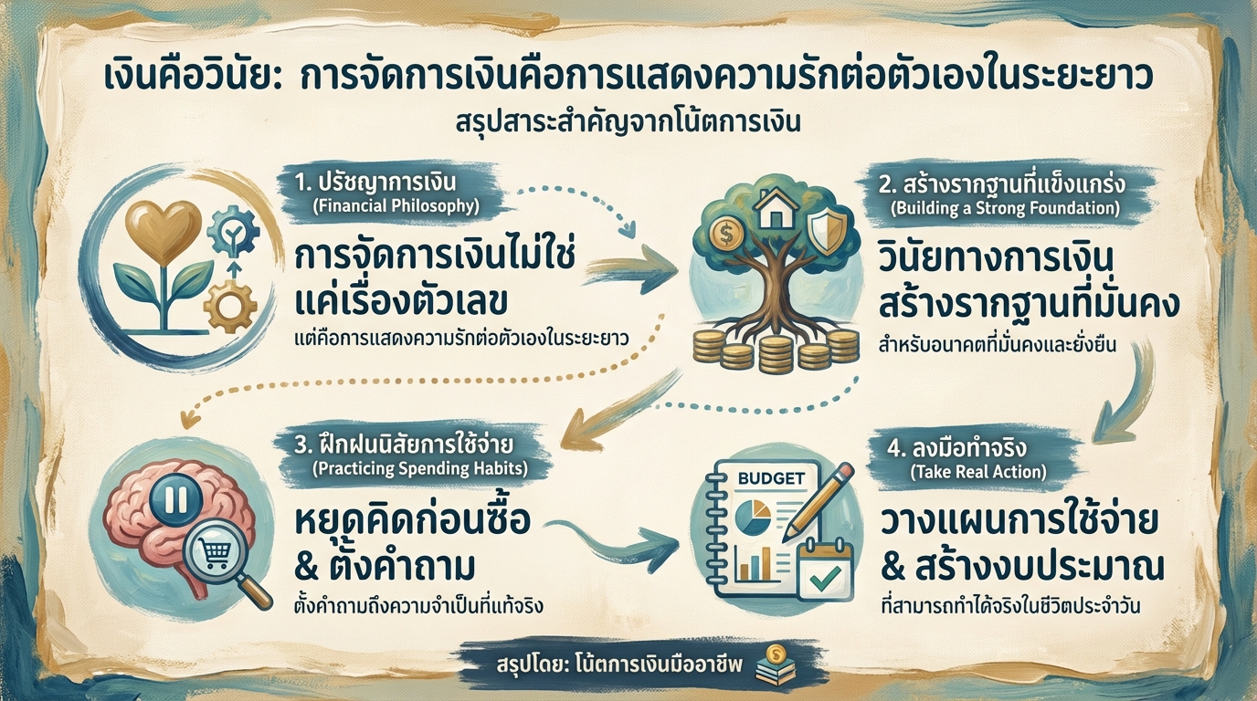 เงินคือวินัย: การจัดการเงินคือความรักต่อตัวเองในระยะยาว