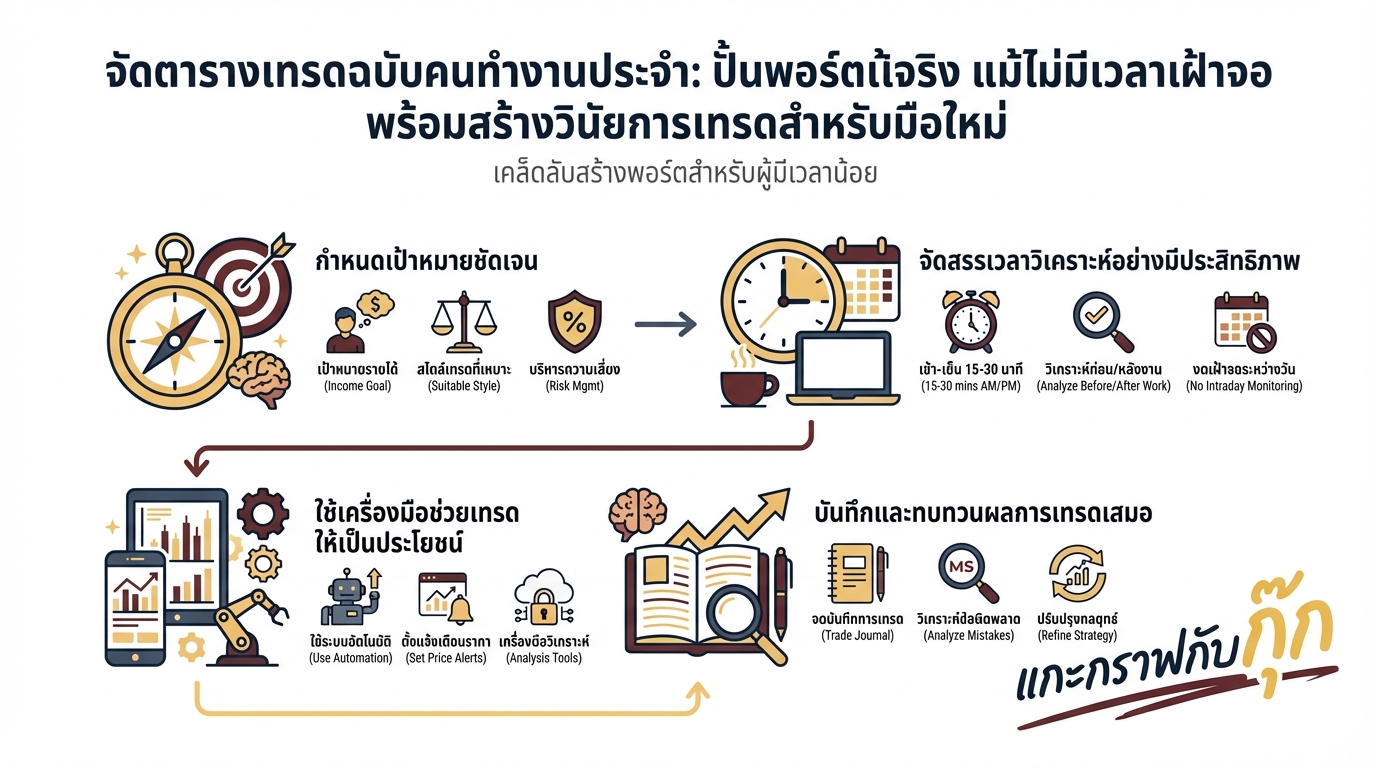 กลยุทธ์เทรดคนทำงาน: สร้างพอร์ตแกร่ง แม้มีเวลาน้อย