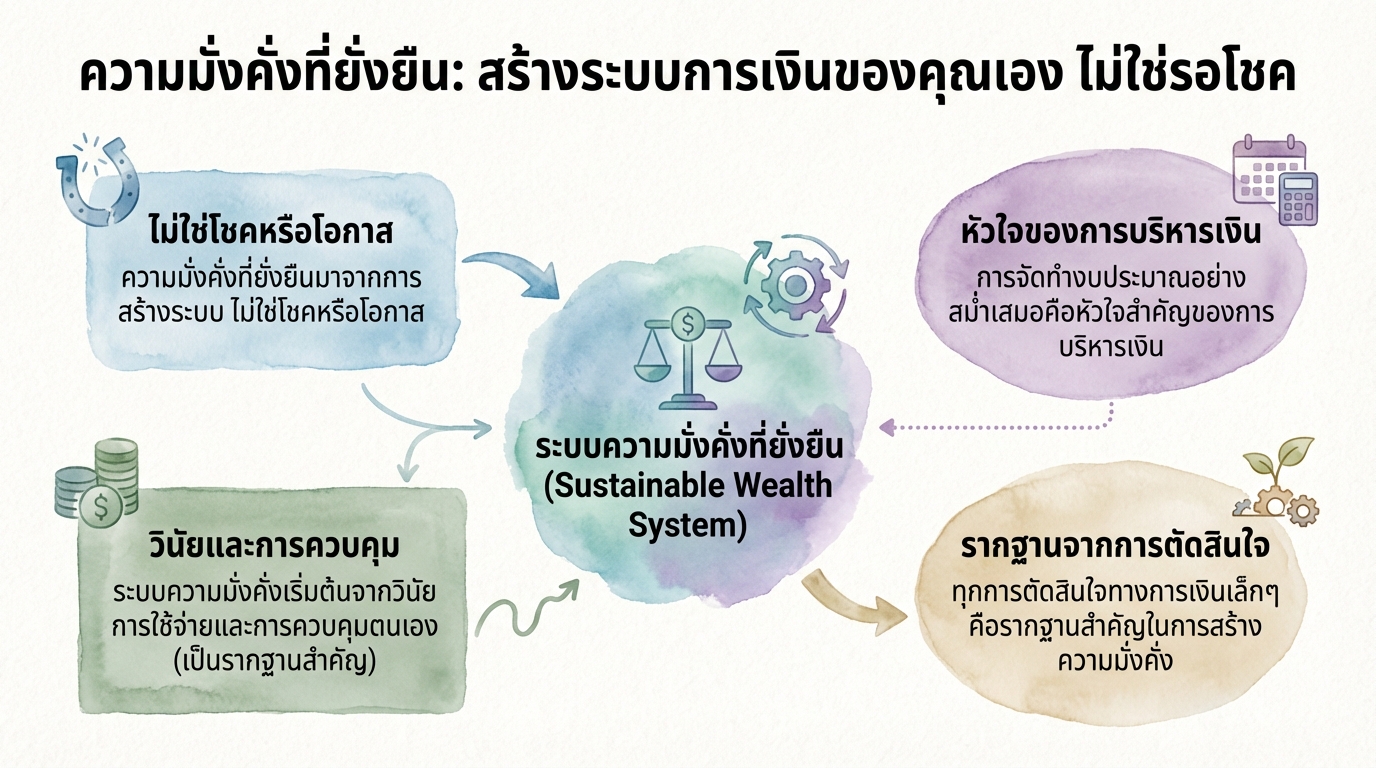 ความมั่งคั่งที่ยั่งยืน: สร้างระบบการเงิน ไม่ใช่รอโชค