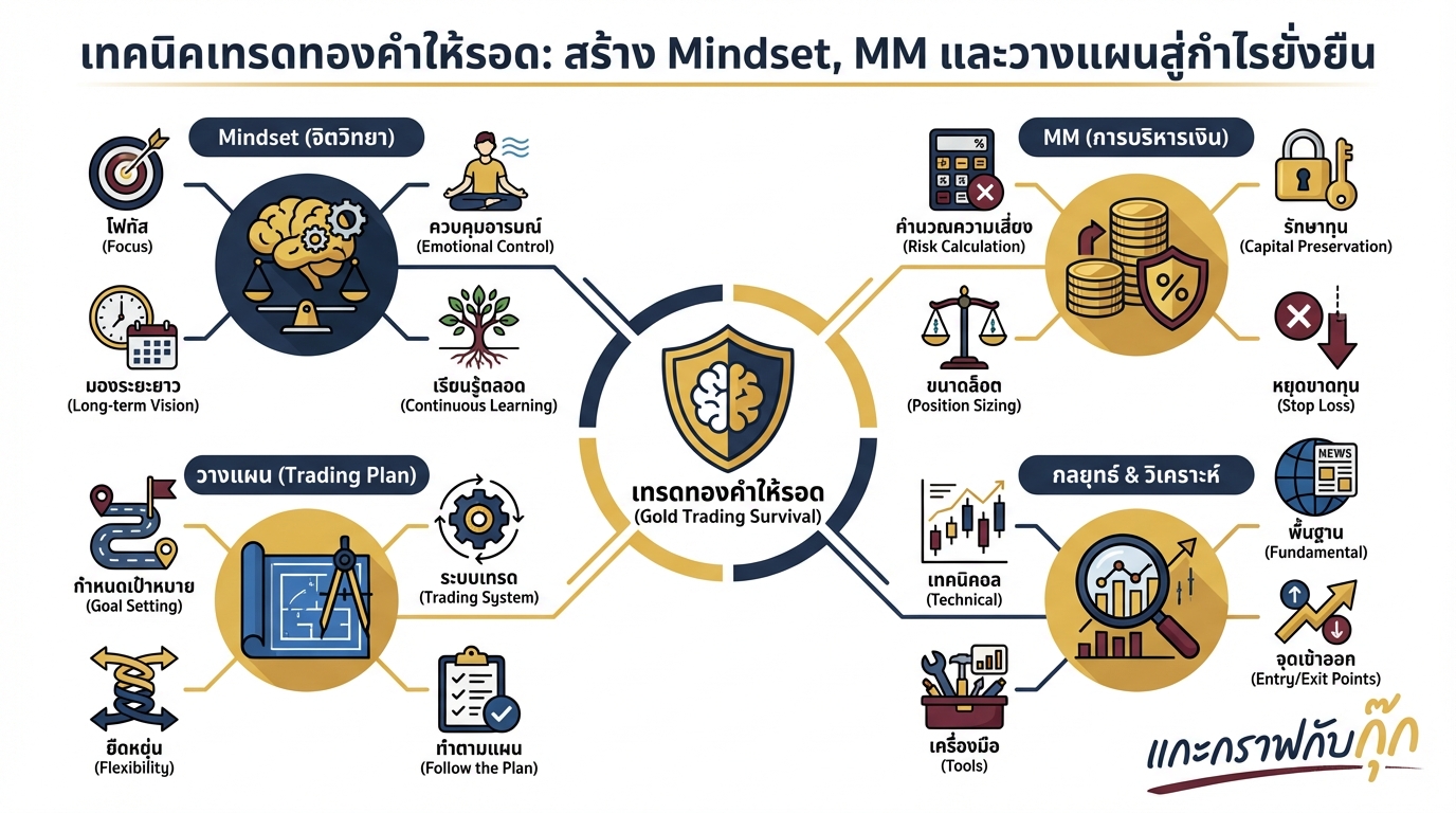 กลยุทธ์เทรดทอง: บริหารความเสี่ยงและจิตวิทยา สู่ความสำเร็จ