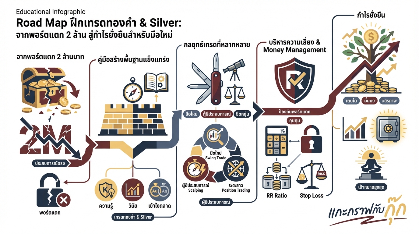 กลยุทธ์เทรดทองคำ: สร้างกำไรยั่งยืนด้วยการบริหารความเสี่ยงและจิตวิทยา