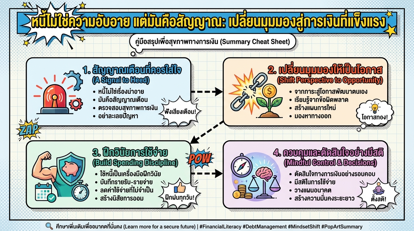 หนี้ไม่ใช่ความอับอาย แต่มันคือสัญญาณ: เปลี่ยนมุมมองการเงิน