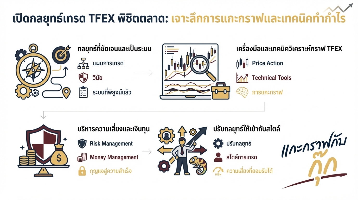 เทคนิคเทรด TFEX S50 Futures: กลยุทธ์ วิเคราะห์กราฟ และ Money Management
