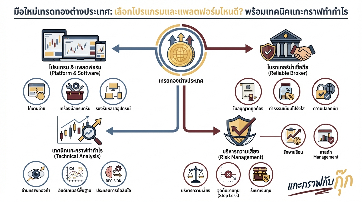 คู่มือเทรดทองออนไลน์: เลือกแพลตฟอร์ม, วิเคราะห์, บริหารความเสี่ยง