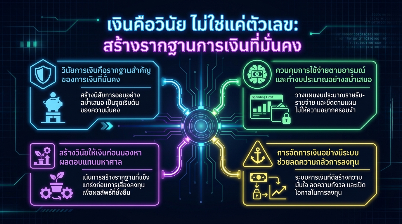 เงินคือวินัย ไม่ใช่แค่ตัวเลข: สร้างรากฐานการเงินที่มั่นคง