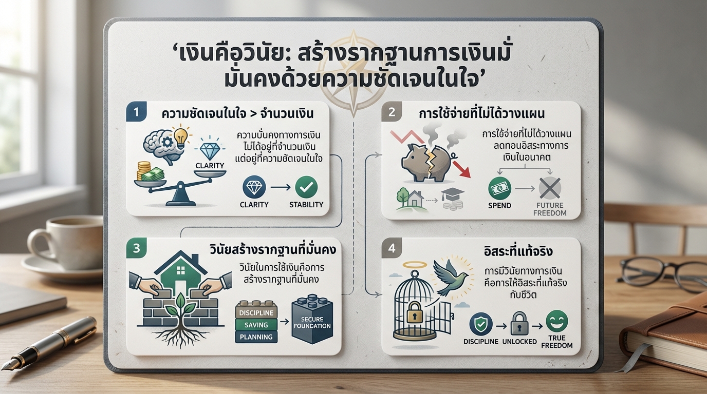 เงินคือวินัย: สร้างรากฐานการเงินมั่นคงด้วยความชัดเจนในใจ