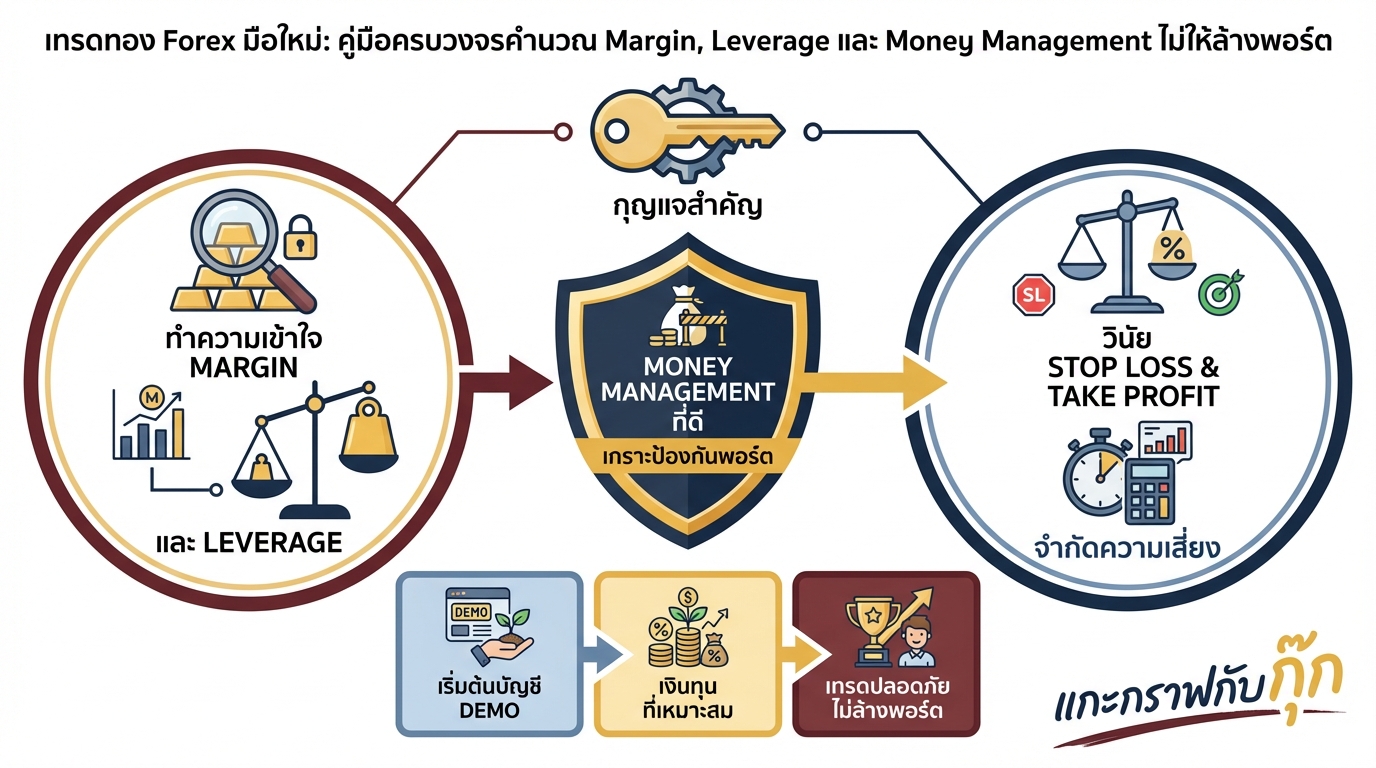เทรดทอง Forex มือใหม่: เจาะลึก Margin, Leverage และ Money Management