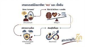 อินโฟกราฟิกสรุปเรื่อง ต้องพยายามแค่ไหนถึงพอในอาชีพ Trader