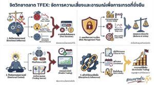 อินโฟกราฟิกสรุปเรื่อง จิตวิทยาตลาด TFEX ที่นักเทรดควรรู้ | จัดการความเสี่ยงและอารมณ์ในเทรด TFEX