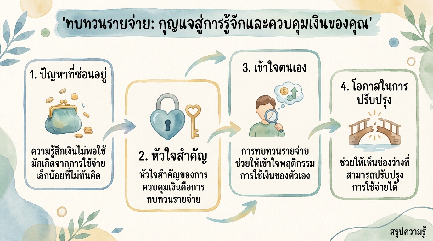 ทบทวนรายจ่าย: รู้จักเงินของคุณ ก่อนที่เงินจะควบคุมคุณ