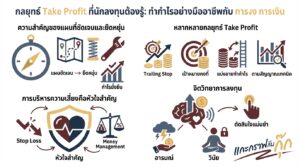 อินโฟกราฟิกสรุปเรื่อง กลยุทธ์การ Take Profit | แกะกราฟกับกุ๊ก