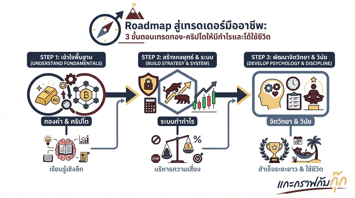 กลยุทธ์เทรด, บริหารความเสี่ยง, จิตวิทยา: สู่รายได้ยั่งยืน