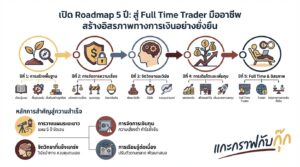 อินโฟกราฟิกสรุปเรื่อง Roadmap 5 ปี สู่การเป็น Full Time Trader อาชีพนี้ไม่ง่าย ต้องเตรียมตัวอย่างไรให้รอด