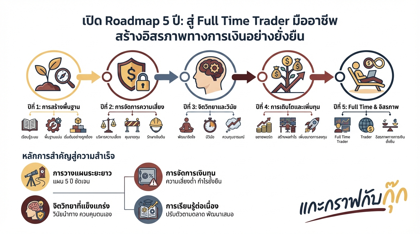 เส้นทางสู่ Full Time Trader: ถอดรหัสอาชีพเทรดเดอร์มืออาชีพ