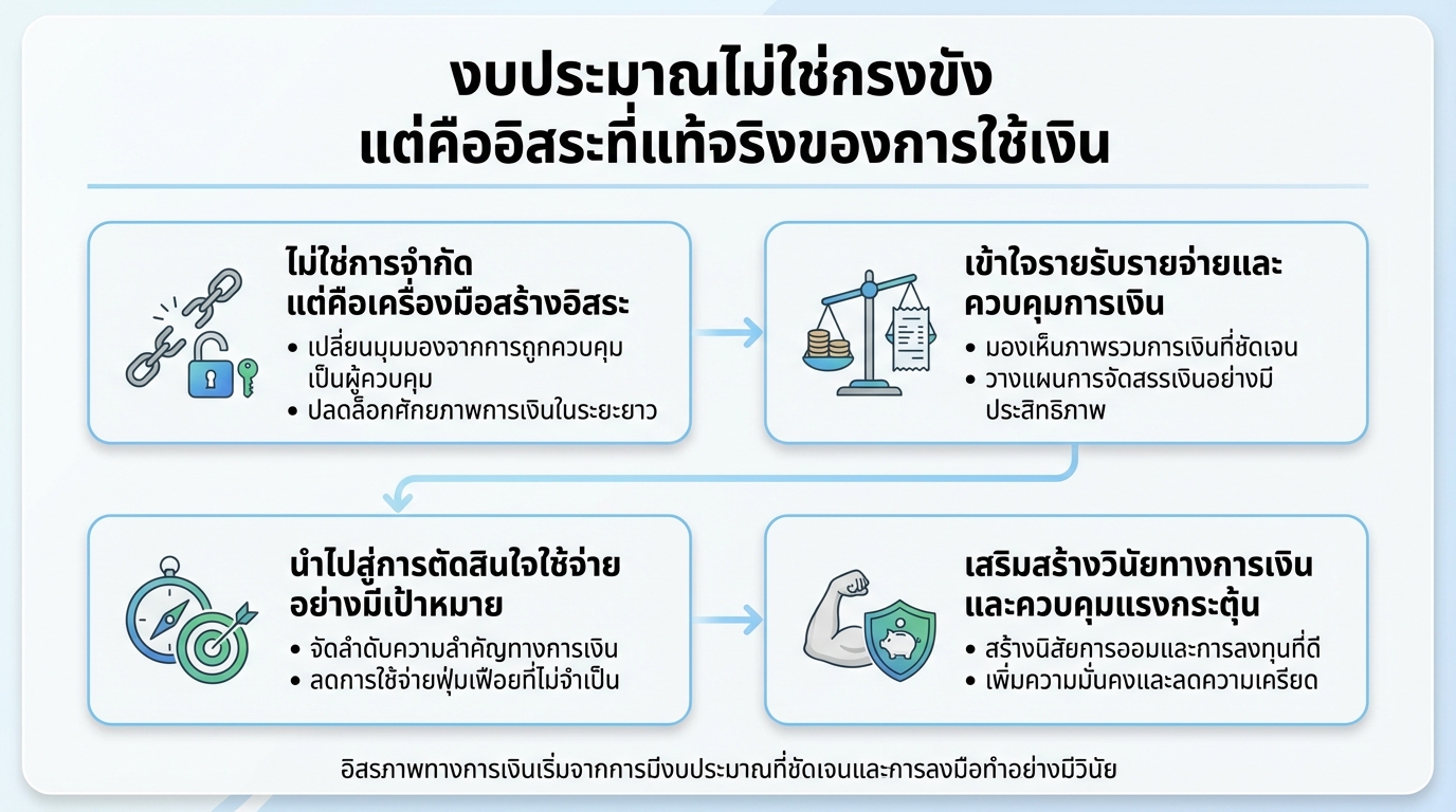 งบประมาณไม่ใช่กรงขัง แต่คืออิสระที่แท้จริงของการใช้เงิน