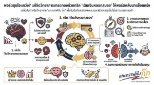 อินโฟกราฟิกสรุปเรื่อง พอร์ตยุบแล้วใจแกว่ง? ใช้ทริค "เติมเงินหลอกสมอง" แก้จิตวิทยาการเทรดทอง