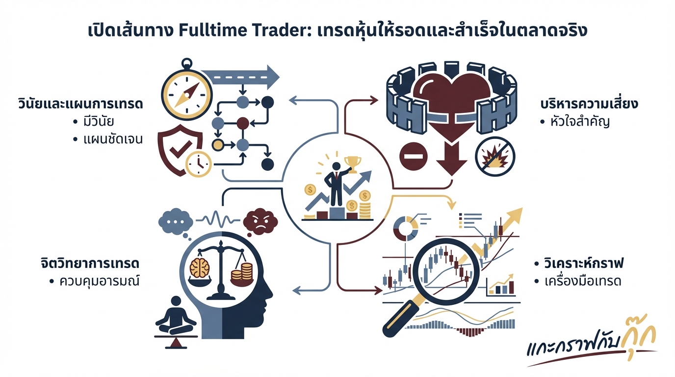 ถอดรหัสเส้นทางเทรดเดอร์: กลยุทธ์, จิตวิทยา, บริหารความเสี่ยง