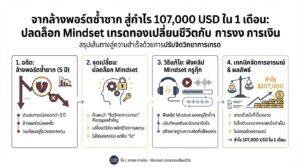 จากล้างพอร์ตซ้ำซาก สู่กำไร 107,000 USD: ปลดล็อก Mindset เทรดทอง