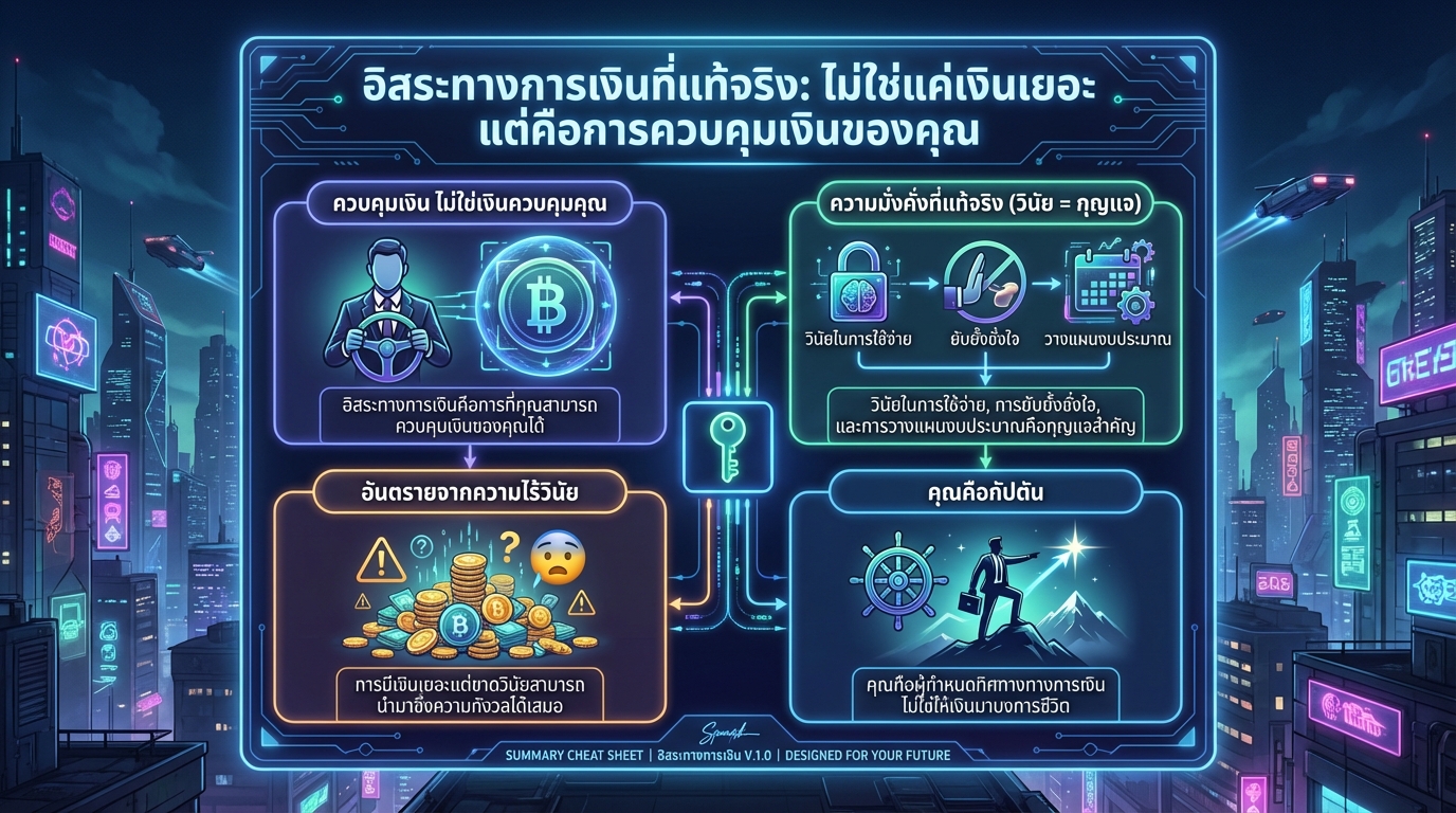 อิสระทางการเงินที่แท้จริง: ควบคุมเงินของคุณ