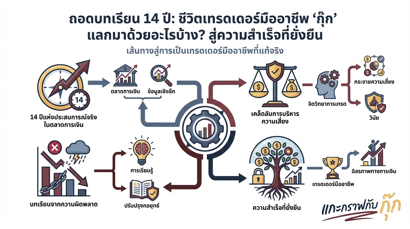 ถอดบทเรียน 14 ปี: เส้นทางสู่เทรดเดอร์มืออาชีพที่ยั่งยืน