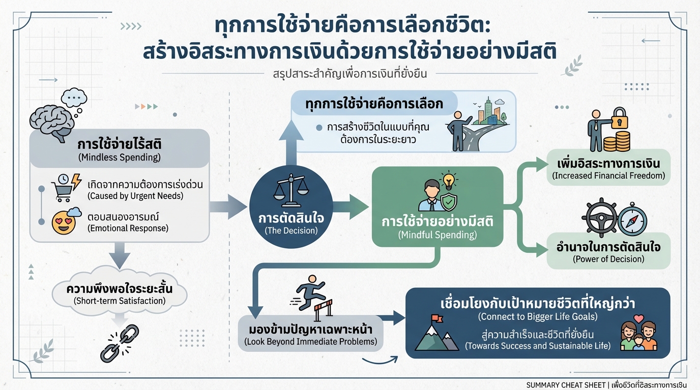 สร้างอิสระทางการเงิน: ทุกการใช้จ่ายคือการเลือกชีวิต